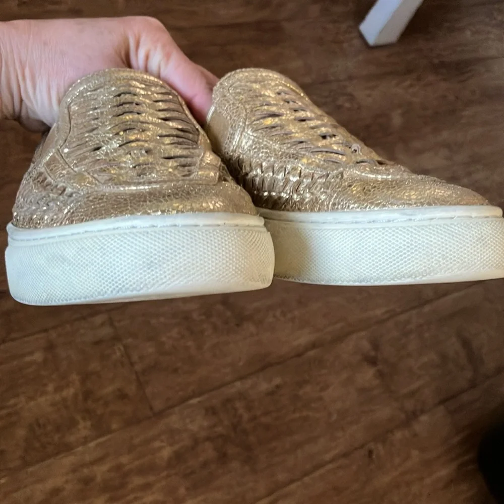 Tory Burch Gold Sneakers - Picture 7 of 9